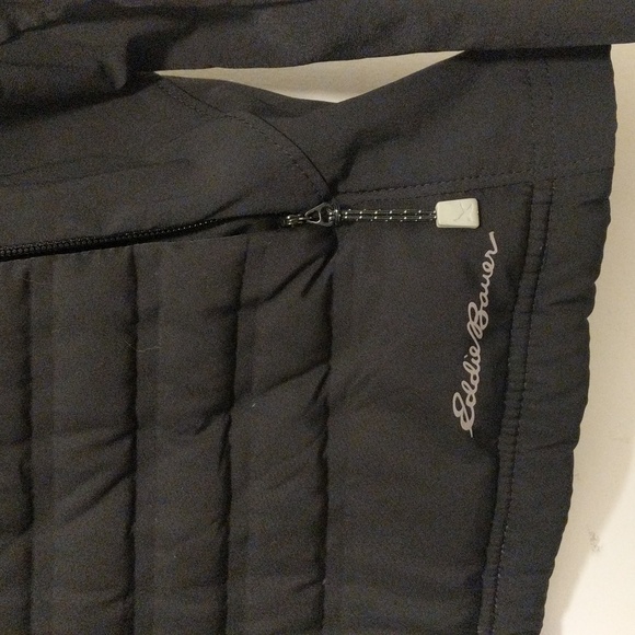 Eddie Bauer Goose Down Insulated XL Black Jacket - Picture 2 of 5